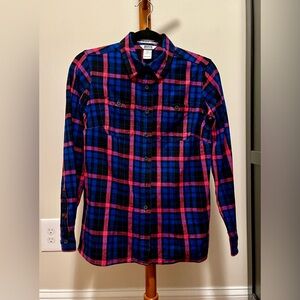 Duluth Trading Co Vibrant Plaid Button-Down Shirt
